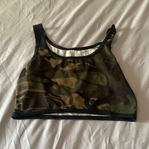 Camouflage Rank Top